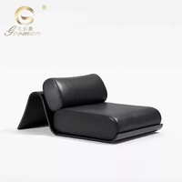 GORMAN FURNITURE Italie, meubles de salon design, canapés, fauteuil de détente en cuir, canapé au sol en cuir véritable avec ottoman