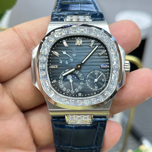 Reloj Mecánico Multifunción Impermeable para Hombre con Correa <span class=keywords><strong>de</strong></span> Acero Inoxidable, Movimiento Totalmente Automático, Serie 5712 para Negocios - Product Image 2