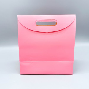 Sac à main en papier de luxe personnalisé avec ruban élégant sac cadeau à provisions pour magasin de vêtements ou logo d'exposition imprimé - Product Image 3