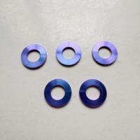 Écrous hexagonaux Torx en alliage de titane Gr.5 haute résistance bleus M12 M14 pour modification de moto (vente en gros)