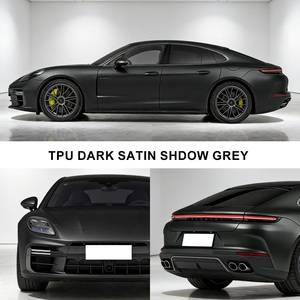 ฟิล์มไวนิลหุ้มรถยนต์ XTFF TPU สีเทาเข้มแบบซาติน หนา 7.5 มิล ป้องกันรอยขีดข่วน ซ่อมแซมตัวเองได้ ป้องกันรังสีอินฟราเรด ป้องกันรังสียูวี 99% เปลี่ยนสีได้ - Product Image 4