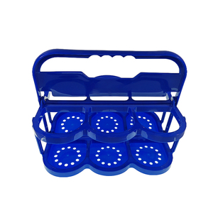 Porta birra pieghevole in plastica porta bevande porta <span class=keywords><strong>acqua</strong></span> bottiglia portatile portatile cesto birra - Product Image 3