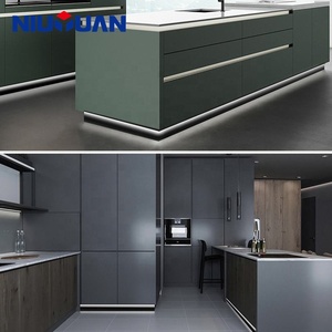 NIUYUAN Profilé en aluminium encastré pour plinthe LED, canal de rétroéclairage dissimulé, bande lumineuse pour coin mural - Product Image 5