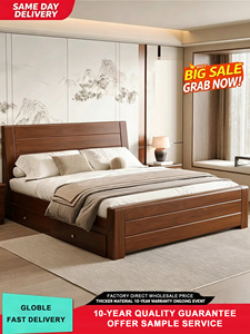Base de Cama Individual y Doble de <span class=keywords><strong>Madera</strong></span> Maciza Resistente, Estable y Silenciosa, para el Hogar y Hoteles, para Adultos - Product Image 2