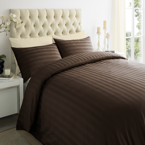 Draps de lit en satin 250 TC à rayures de 2 cm, qualité hôtelière supérieure, pour usage domestique, fabrication indienne en gros - Product Image 1