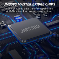 OEM M.2 NVMe SSD kandang USB 3.1 Gen2 10Gbps, dengan sekrup dudukan kamera untuk ponsel PC, stok tersedia untuk pesanan jumlah besar