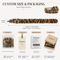 Ceinture large décontractée de luxe en similicuir PU vert et fourrure de léopard pour robe de femme Fabricant avec logo personnalisé
