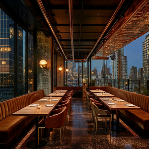 Projet hôtelier Ron Group, mobilier commercial sur mesure, <span class=keywords><strong>table</strong></span> carrée en marbre, banquette en velours, <span class=keywords><strong>table</strong></span> <span class=keywords><strong>de</strong></span> restaurant avec chaise - Product Image 1