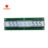 9-Digit Dual-Height TN Segment LCM Lampu Latar Putih 3-Wire Serial 3.0-4.5V untuk Kontrol Timer SMS09113
