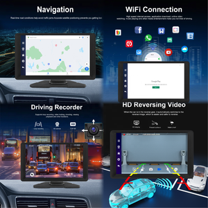 Hikity Écran Carplay sans fil Android 9 "8 Core 4 + 64G DVR Android CarPlay Android Auto WIFI Support <span class=keywords><strong>Netflix</strong></span> Youtube GPS OEM - Product Image 3