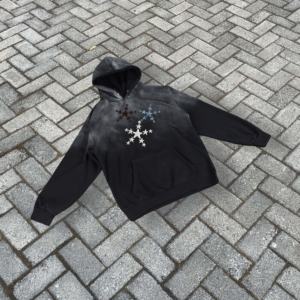 Sudadera con Capucha Extra Grande de Algodón 100% Lavado al Ácido Vintage, con Letras Personalizadas, Estilo Urbano, para Hombre - Product Image 2