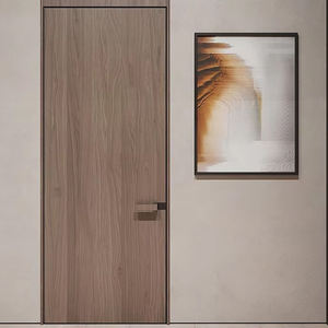 Portes en bois massif plaquées aluminium ZEKIN, norme américaine, personnalisées, minimalistes, étanches pour hôtels et appartements - Product Image 1