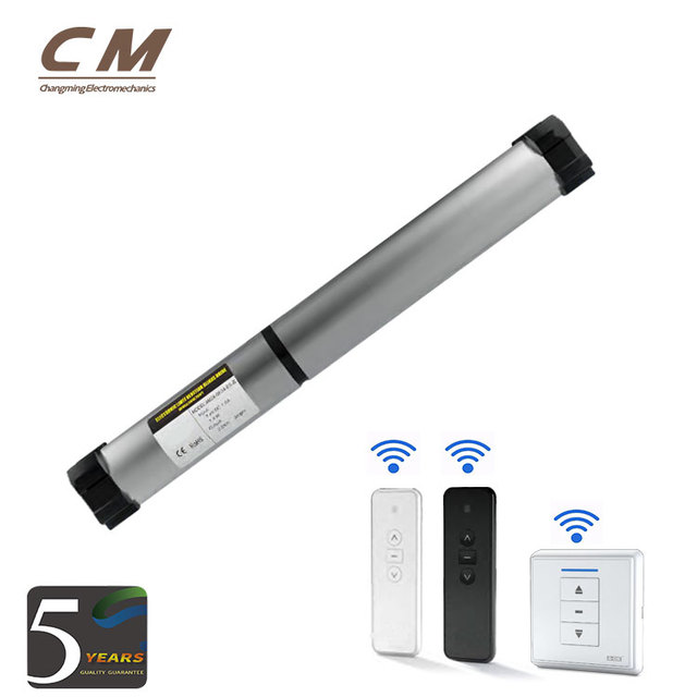 Remote Control 24mm Tubular Electronic Double Shaft Venetian Blind Drive with Helical Gear