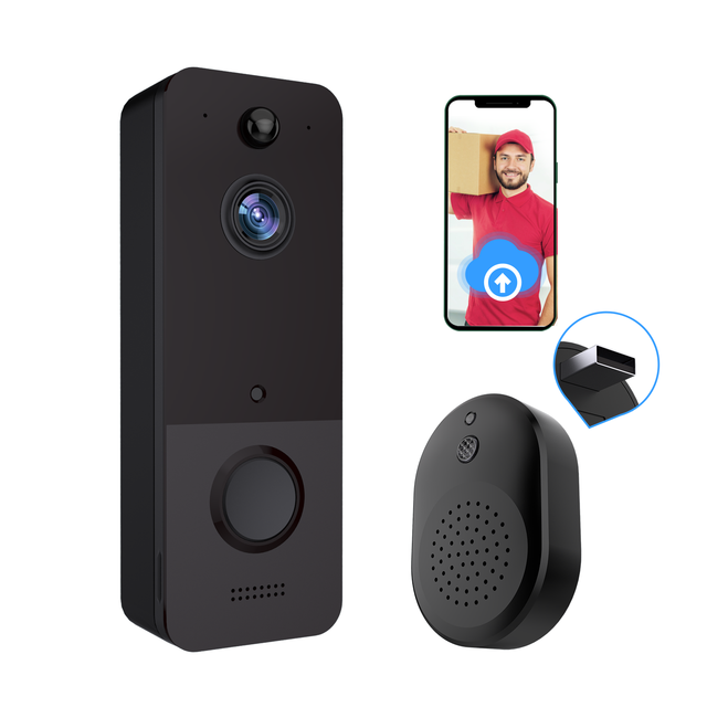 Wifi Doorbell Free Chime Battery Intercom Video Door Bell Kit 2.4GHz Apartment Security Camera Aiwit APP Doorbell