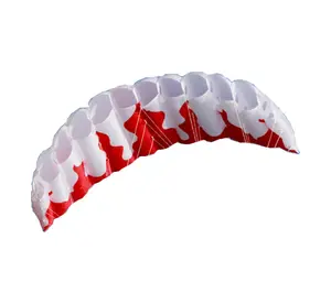 2 м Двухлинейные парафмасла воздушные змей с красным и белым цветом и пламенным дизайном мощные воздушные змеи