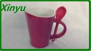 11 once colore Nero magia <span class=keywords><strong>tazze</strong></span> con il cucchiaio PER ZIBO XINYU - Product Image 6