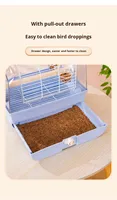 Cage à oiseaux respirante et portable pour perroquets, anti-évasion, pour extérieur, fournitures pour animaux de compagnie, cage ornementale