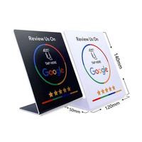 Carte NFC OEM étanche 13,56 MHz NTAG213/NTAG215/NTAG216 avec code QR, carte PVC pour les avis Google