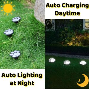 Nouvelle lampe solaire <span class=keywords><strong>LED</strong></span> IP65 en forme de petite patte de chat, luminaire décoratif créatif pour jardin, cour et pelouse, étanche - Product Image 2
