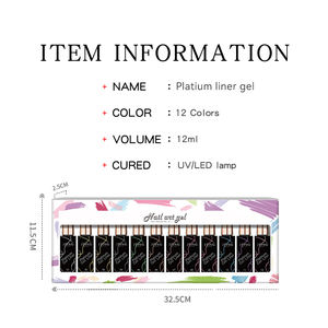 JTING, de alta calidad, 12 colores gel cepillo de <span class=keywords><strong>uñas</strong></span> de Arte de kit <span class=keywords><strong>pastel</strong></span> de gel crear diseño su propia marca de gel de pintura - Product Image 4