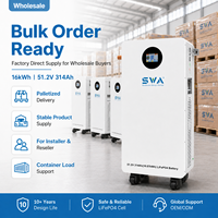 Pack de batteries LiFePO4 16 kWh en gros, 51,2 V 314 Ah, système de stockage d'énergie solaire pour installateurs et revendeurs