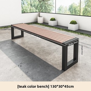 안뜰 발코니 야외 레저 캠핑 레스토랑 사용을 위한 의자 조합을 갖춘 현대적인 야외 식탁 - Product Image 6