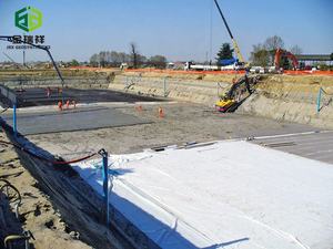 ใยสังเคราะห์ชนิดเข็ม 180-450 กรัม/ตร.ม. ㎡   ทนต่อสารเคมีสำหรับการกรองในพื้นที่ฝังกลบขยะ ได้รับการรับรองมาตรฐาน <span class=keywords><strong>ISO90011</strong></span> ความยาวตามสั่ง - Product Image 1