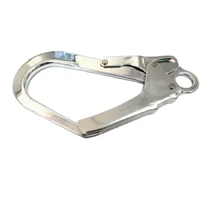 Crochet à mousqueton miniature en acier allié forgé, zingué, dispositif autobloquant, crochet de harnais de sécurité, crochet de ceinture à dégagement rapide - Product Image 1