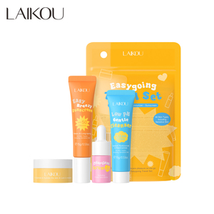 LAIKOU Private Label Travel Skin Care Sets <b>Face</b> Toner & Facial Lotion Cream <b>Sunscreen</b> Skincare Care Product Moist Starter Kit - Product Image 3