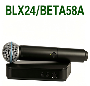 Used BLX24/58A <b>Wireless</b> Handheld <b>Microphone</b> System Professional Single Channel Vocal Mic for Stage Karaoke Live Broadcast - Product Image 2