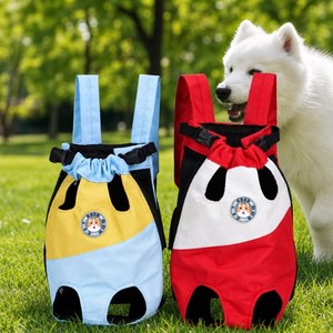 Tas Ransel Gendong Hewan Peliharaan Bernapas, Model Kaki Keluar dari Depan, Bebas Tangan, untuk Anjing Kecil dan Kucing, Cocok untuk Berjalan, Mendaki, Bersepeda - Product Image 3