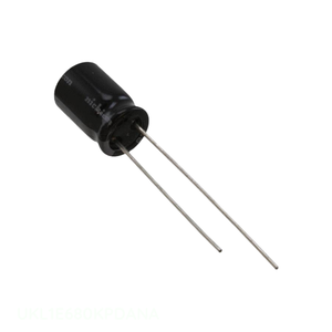 Distributeur agréé UKL1E680KPDANA Condensateur traversant 68 uF CAP ALUM 68UF 10% 25V RADIAL TH - Product Image 1
