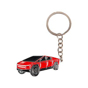 <span class=keywords><strong>Porte</strong></span>-clés en métal émaillé en gros, modèle de voiture <span class=keywords><strong>Tesla</strong></span> Cybertruck 2D, en alliage de zinc, pendentif de sac à dos, <span class=keywords><strong>porte</strong></span>-clés - Product Image 5