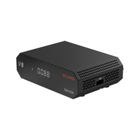 Receptor de TV ECAMD V8 DVB-S/S2/S2X+AV 1080p Receptor de Señal Satelital Decodificador DVB de Canales Gratuitos