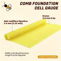 Feuilles de cire d'abeille naturelle en gros, taille de cellule 5,4 mm, pour une construction rapide des ruches, destinées aux apiculteurs professionnels