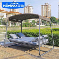 Fauteuil suspendu en aluminium pour patio, mobilier d'extérieur, ensemble de jardin, chaise suspendue pour piscine, balcon, mobilier de jardin