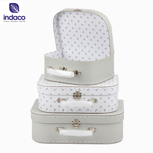 Creative Design Custom Size Rigid Paper <b>Cardboard</b> Baby Clothes Packaging Suitcase Handle Gift <b>Box</b> - Product Image 3