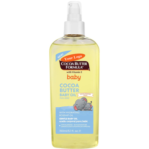 Huile corporelle pour bébé naturelle avec beurre de karité et huile de noix de coco, hydratante et apaisante, soin hydratant de la peau pour bébé, accepte OEM ODM - Product Image 1
