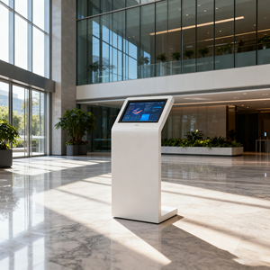 Écran tactile interactif capacitif de type T de qualité supérieure kiosque transparent d'intérieur personnalisable tout-en-un prix d'usine <span class=keywords><strong>direct</strong></span> d'un an - Product Image 5