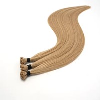 Extensions de cheveux humains bruts en gros, mini pointes en K, couleur européenne populaire, cuticules entièrement alignées, double tirage