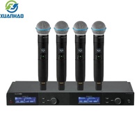 Système de microphones sans fil quadruple SLXD4Q+ Beta87 S58 pour la transmission numérique avancée, idéal pour les performances live et le travail audio