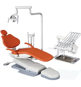 وحدة طب الأسنان الحديثة التصميم مع نظام اختبار الماء وزجاجة الماء كرسي الأسنان