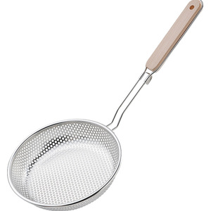 Écumoire en acier inoxydable avec manche en bois, passoire à huile résistante à la chaleur pour la maison et la cuisine, friture et cuisson - Product Image 6