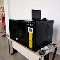 Machine de découpe laser à fibre 800W pour la fabrication de bijoux, découpeuse laser de bureau pour métaux et non-métaux avec gravure laser bleue