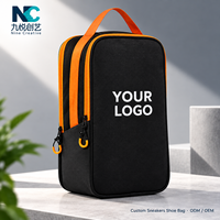 Sac à chaussures promotionnel personnalisé avec logo, pochette à chaussures de sport imperméable et respirante pour la gym et les voyages