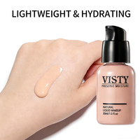 Fond de teint liquide VISTY, cache les imperfections, minimise les pores, tenue longue durée 24 heures, base de maquillage, service de marque OEM