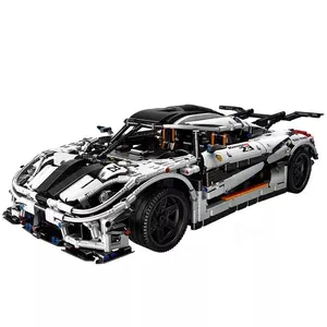 Ensemble de voitures de course RC KING, haute technologie, application de contrôle, Speedtail, voiture de sport, jouets, briques, blocs de construction, cadeaux d'anniversaire pour enfants