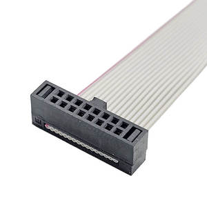 ชุดสายริบบิ้นแบนสีเทาพร้อมขั้วต่อ IDC 1.27 มม. และช่องเสียบสายเคเบิล - Product Image 3