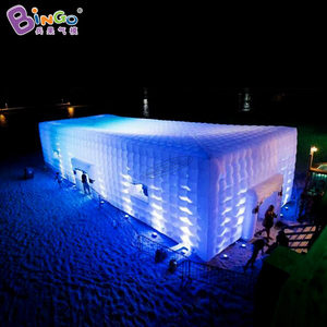 Grande tente publicitaire gonflable Bingo, design cube carré géant, stand de discothèque gonflable, scène de fête pour événements extérieurs - Product Image 1