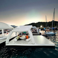 Plateforme flottante gonflable pour enfants, île flottante gonflable pour la mer, pont flottant gonflable pour jouer dans l'eau, tente flottante pour adultes